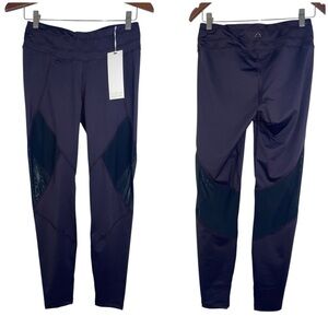 Varley mesh leggings purple women’s large NWT